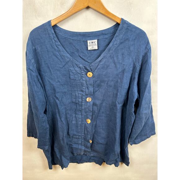 CMC linen top - Picture 1 of 7